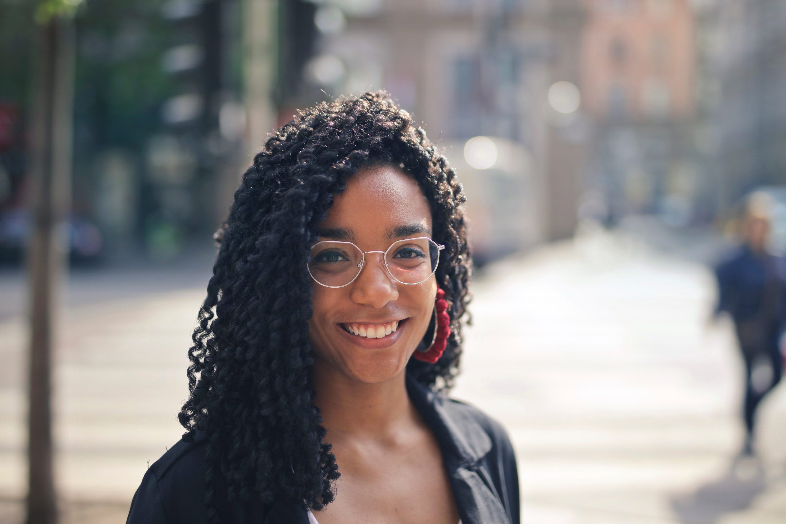 girl smiling